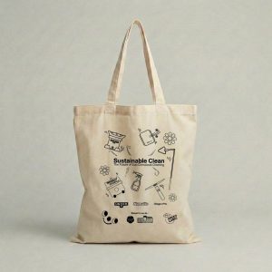 Sustainable Clean Branded Canvas Tote Bag