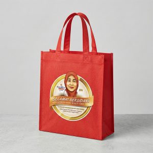 Beg Persidangan & Perhimpunan Agung – A4 Red Box Gusset Tote